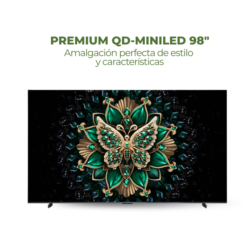 SMART TV DE 98" TCL QLED MINILED GOOGLE TV 98C6